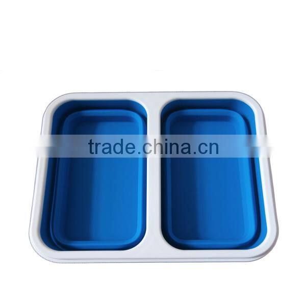 Portable and Multipurpose Silicone Folding Lunch Box