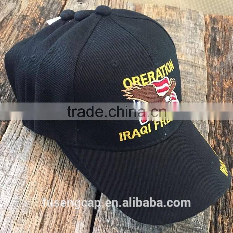 Basic 6 Panels Brush 100% Cotton Baseball Cap