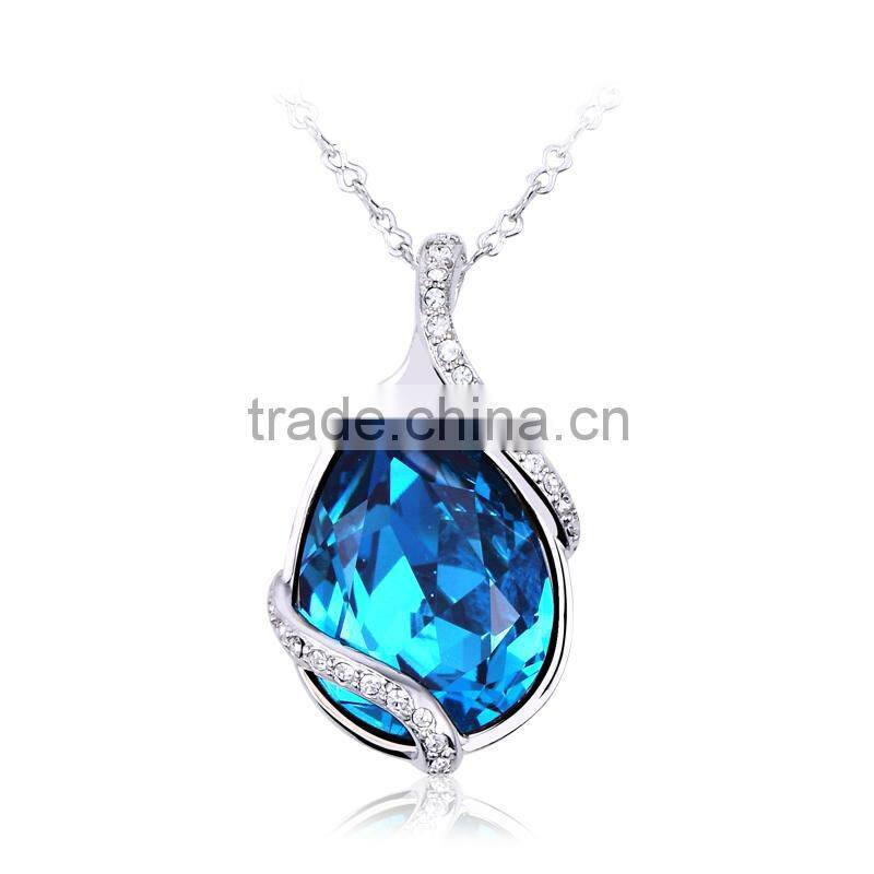 OUXI 2015 Hot sale drop shape jewelry necklaces OUXI 10277