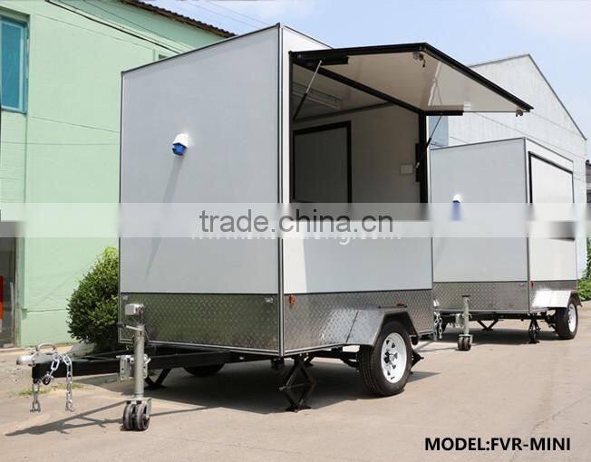 low cost mobile food kiosk machine/food trailer