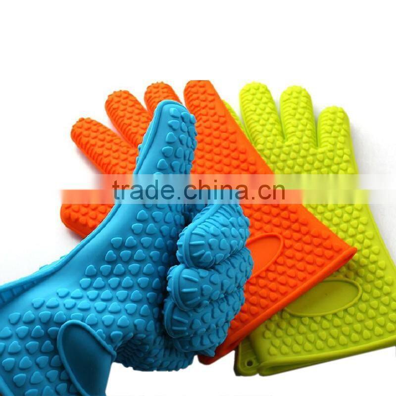high heat-resistant silicone bbq Grilling gloves and claws