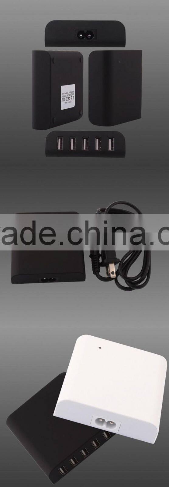 Most popular wall 5V 2A usb multi charger with 5 USB ports