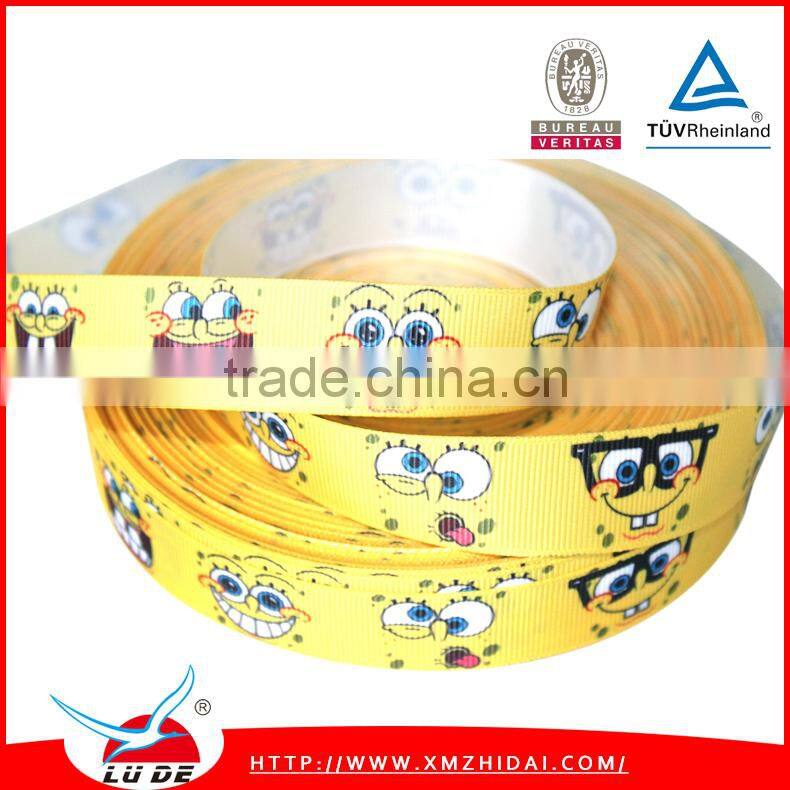 2015 Hot selling custom printed grosgrain ribbon