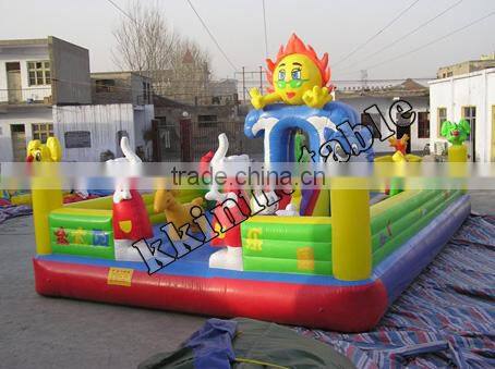 Funny kids inflatable fun city