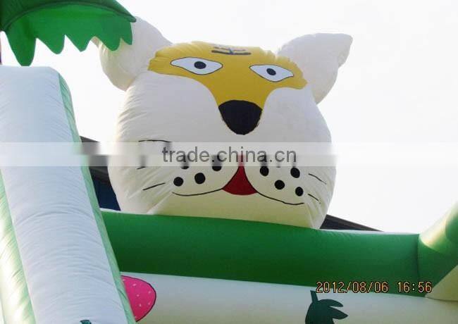 Tiger and snake giant inflatable slide for sale