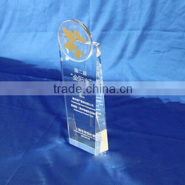 High transparency custom acrylic award stands wholesale