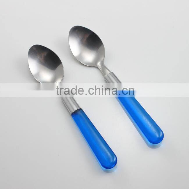 Clear plastic spoon