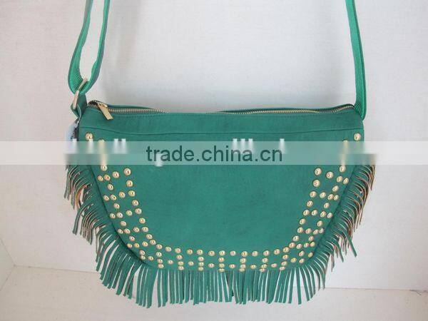 Green comb flow shoulder bag hote sale lady shoulder bags 2014