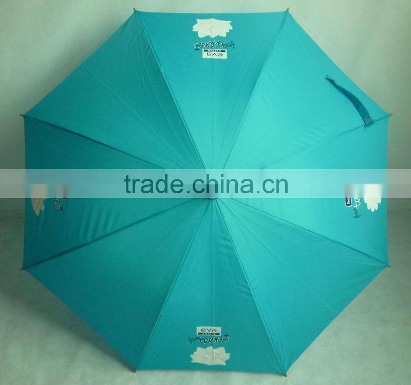 23" wooden shaft and handle umbrella rain umbrella