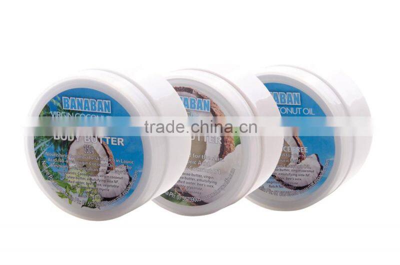 Manufacturer BANABAN Natural Extra Virgin Coconut Oil Body Butter Wholesale