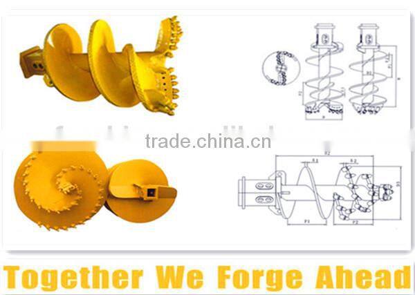 drilling auger with double start head ,customized cutting tooth,hot sales