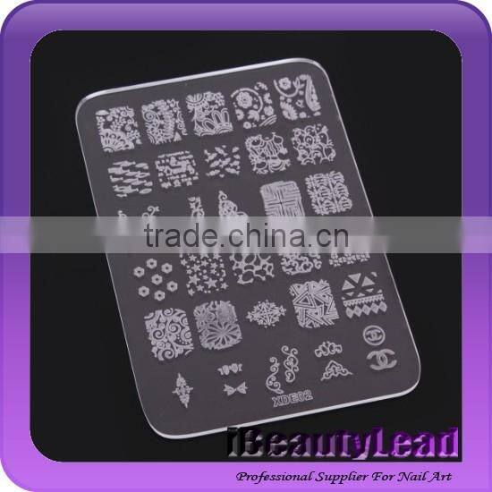 2016 New desgisn clear acrylic image plate with 20 different designs