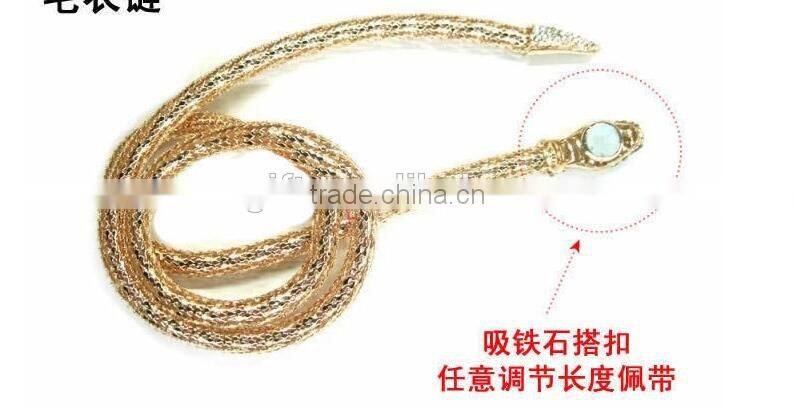 2016 New Design Exaggerated Punk Choker Necklace Gold Korean Snake Choker Necklaces With Cheapest Prices