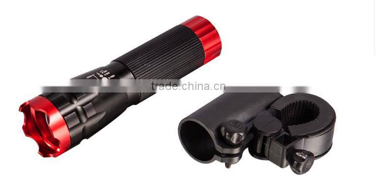 Waterproof bright light bicycle led light zoomable powerful bike lamp easy to mount bike light night