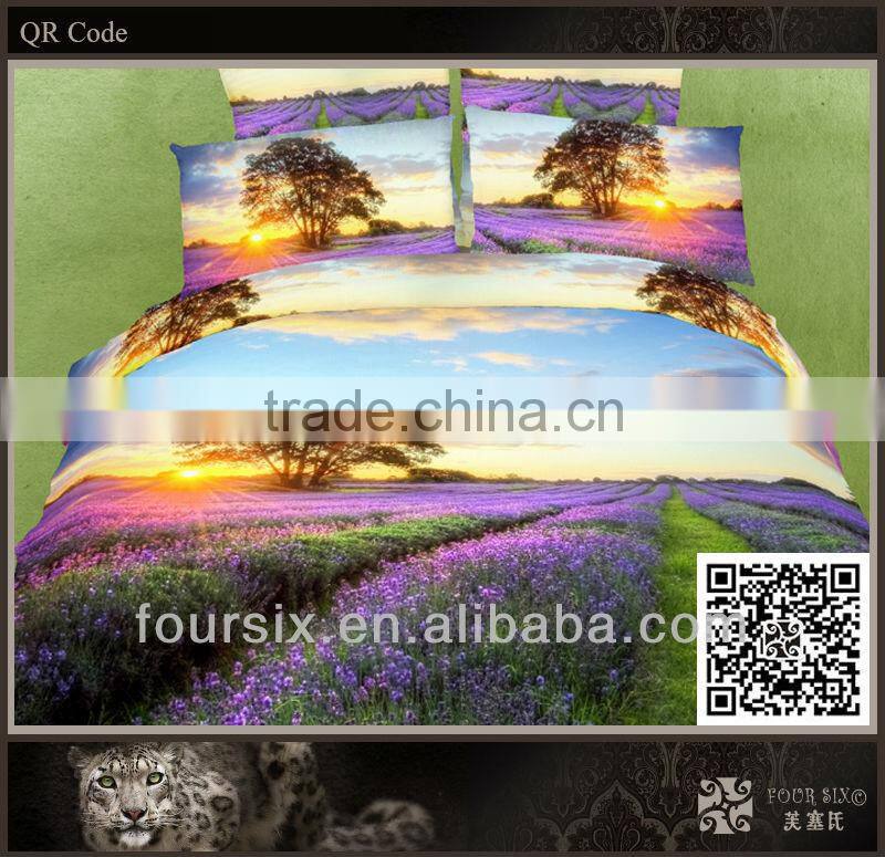 2014 new design 100% cotton 3d bedding set manufacturer