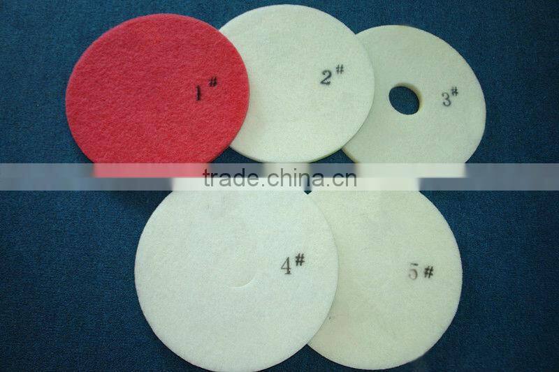 17'' professional diamond fiber dry polishing pads