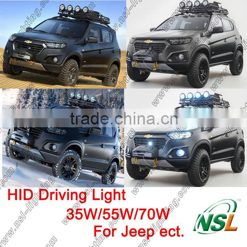 Factory wholesale price 4 inch 55w HID driving light for vehicles