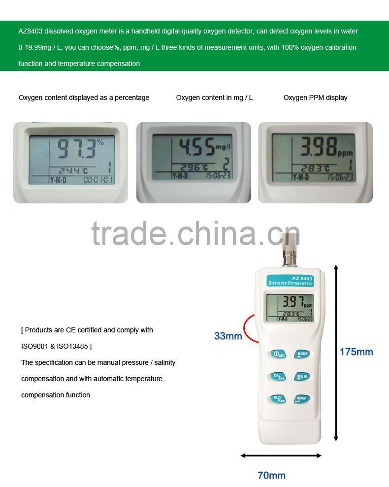 Portable Dissolved Oxygen Meter Water Quality Meter Dissolved Oxygen Tester