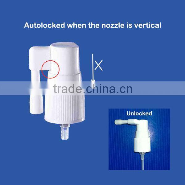 10ml HDPE Oral Spray Bottle in Wide Cylinder Shape, with Rotatable Long Nozzle