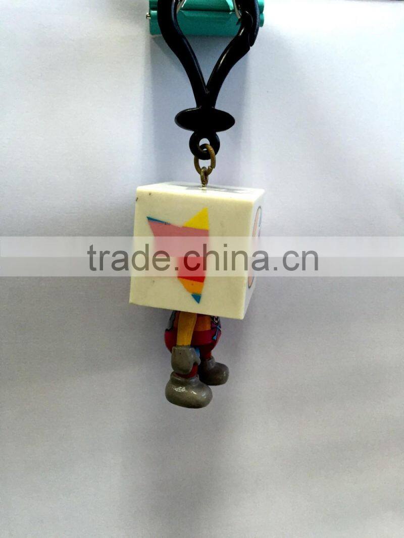 Twistable Emotion Changing Plastic Toy, Fashionable Vinyl Key Chain Toys for Teenages