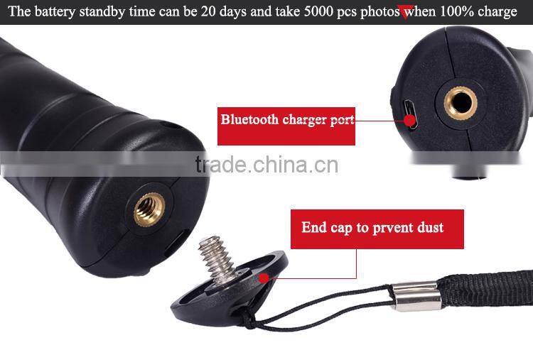 Practical aluminum material selfie stick fashion wireless monopod with a strong phone holder