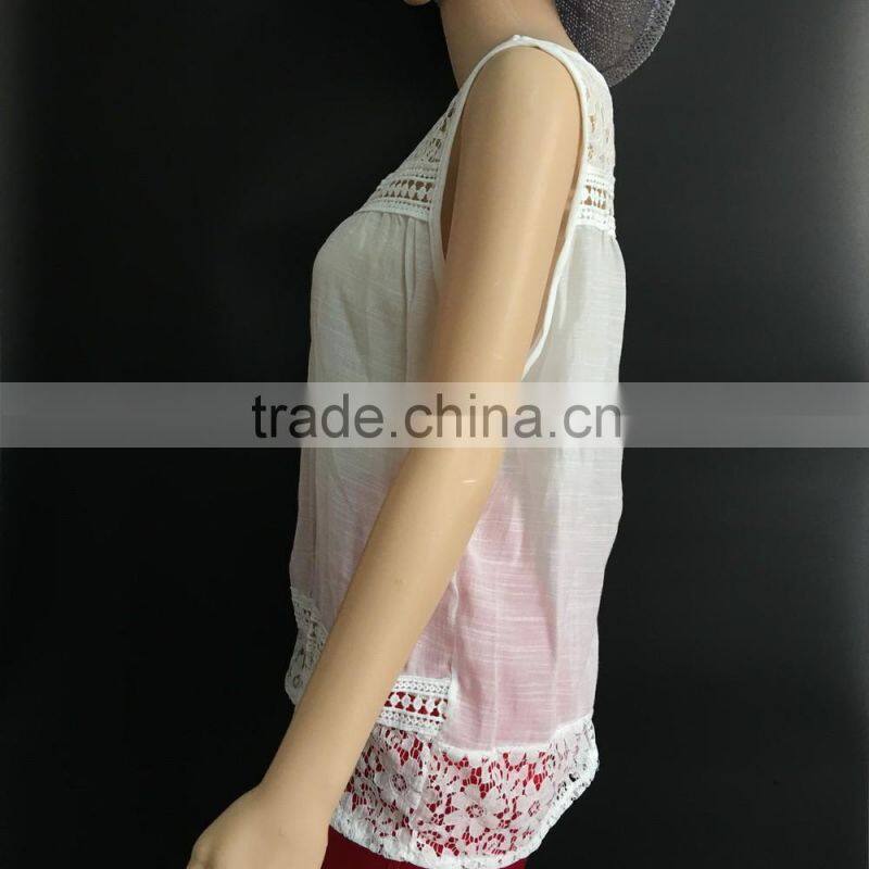 ladies lace tank top women lace vest girl's sleeveless garment girl's tank top sleeveless tops