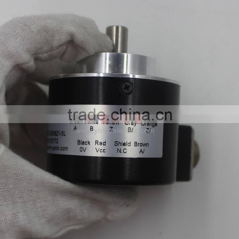 ISC5810 5 24VDC 2000ppr 58 mm 10mm CNC system Machine Solid shaft encoder optical price incremental rotary encoder