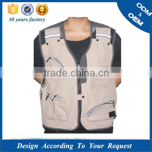 customized photograph protective waistcoat jacket with many pocket