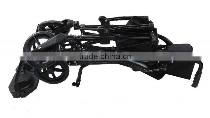 folding ultralight weight transport multifuctional aluminium wheelchair