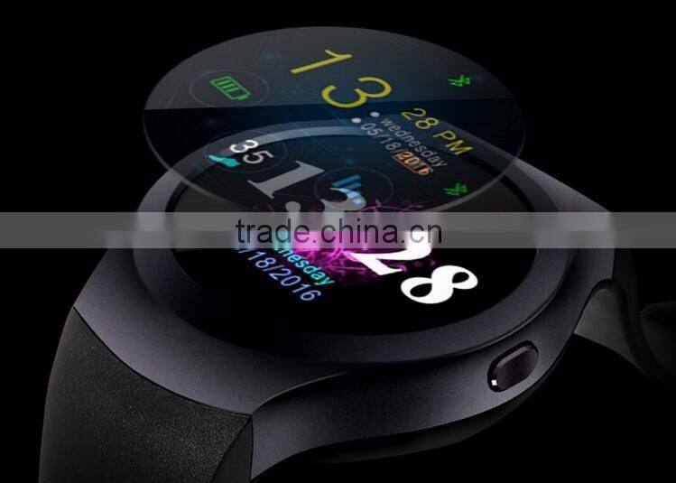 2016 New Product Smart Watch Android/IOS Digital-watch Bluetooth Reloj Inteligente SIM Round Heart Rate Monitor Watch Clock