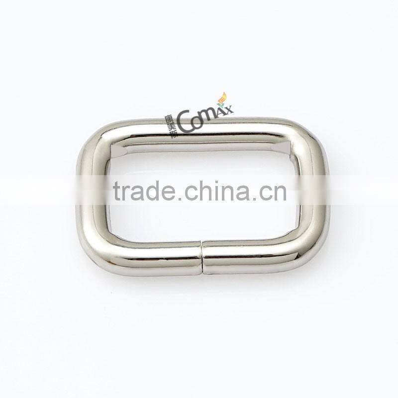 Rectangle Nickel Welded Metal Custom Rings For Bag Strap