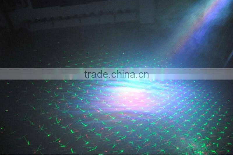 150mW Romantic Star Burst: 3W RGB LED & RGY Laser Show System disco , club
