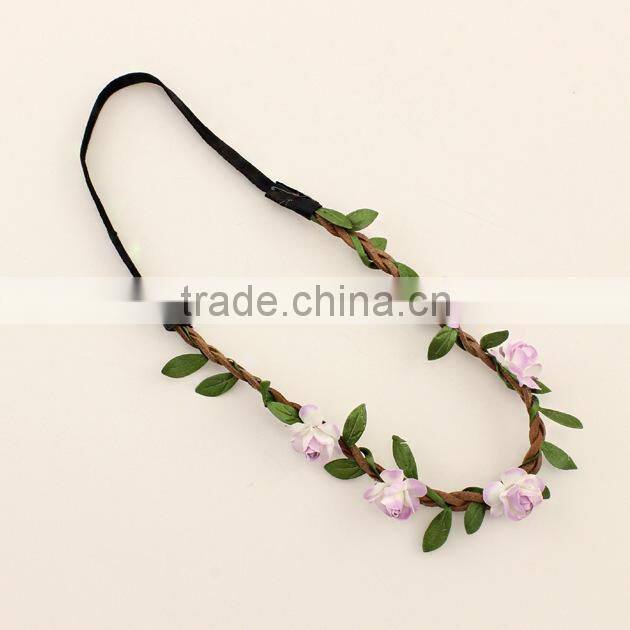 Yiwu BeBillion XL-HB50405 new design wholesale flower elastic hairband fashion elastic head band