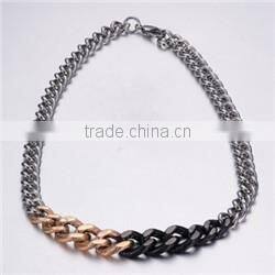 Luxury best friend forever zircon pendant for girls, genuine stingray leather pendant 18k gold plated necklace jewelry