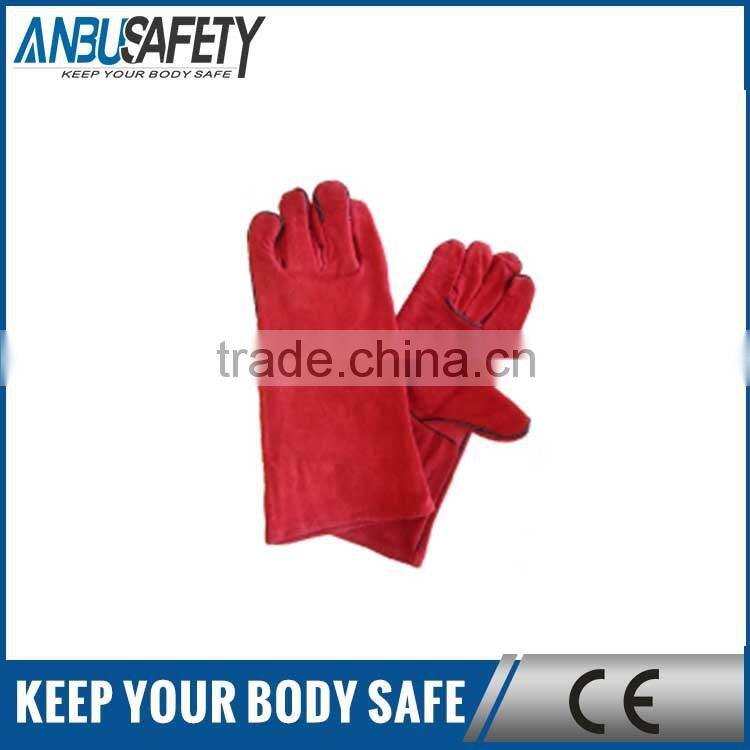 cotton liner welding leather gloves fully lining with EN 388