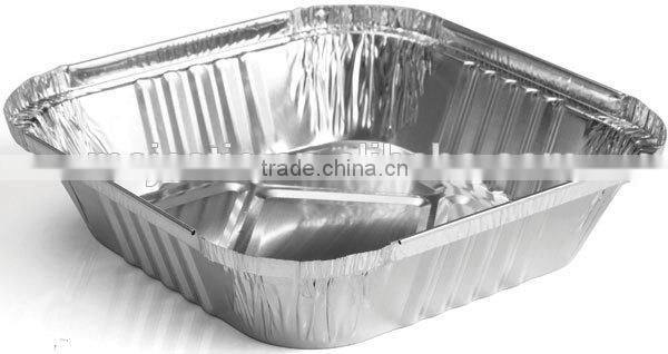 square aluminum foil container for baking use