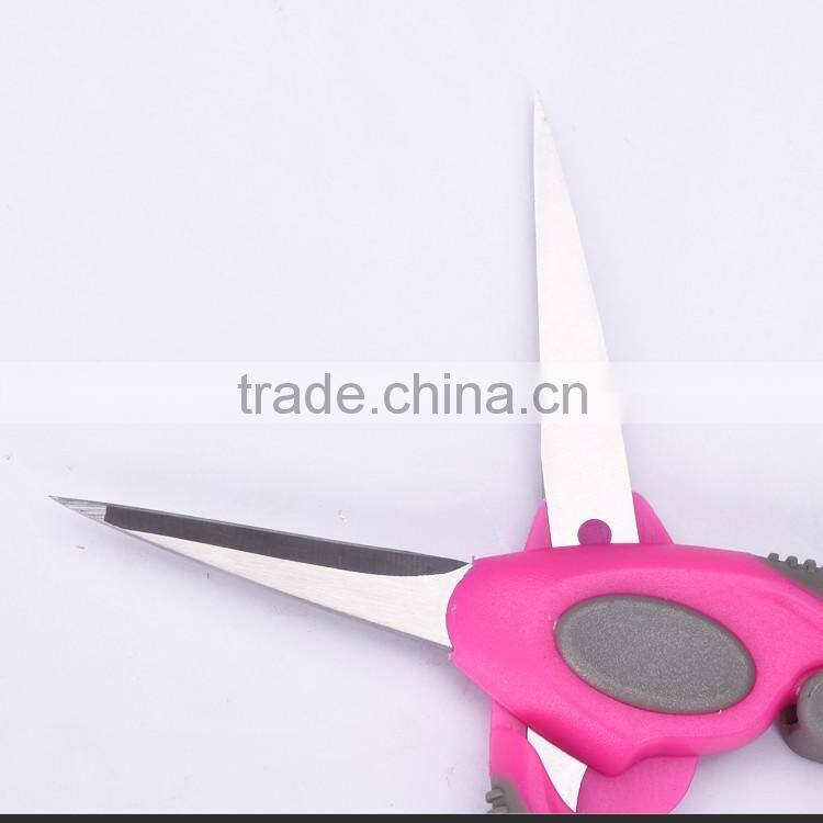 SS13016P -2016 New style and design 6.5 stainless steel tailor scissors with colorful plastich handle