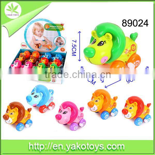 Funny mini plastic animal toys wind up promotional Elephant toy for kids