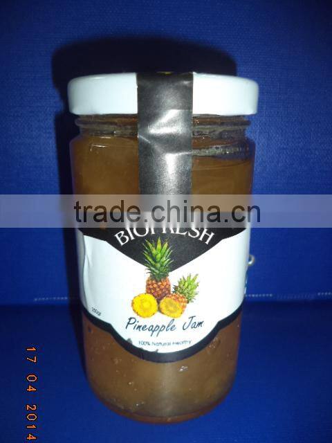 VIETNAM HIGH-QUALITY 250GR JAR PINEAPPLE JAM FMCG products