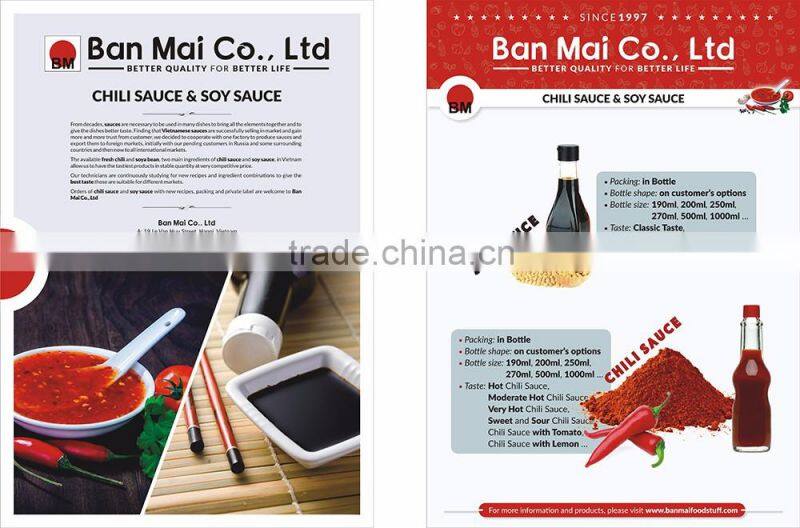 Vietnam Soy sauce in PET bottle