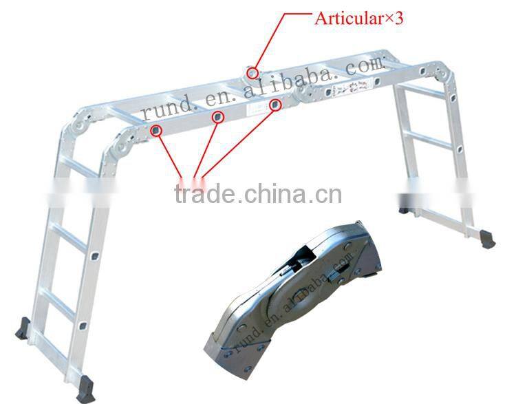 RD telescopic metal pipe aluminum loft ladder