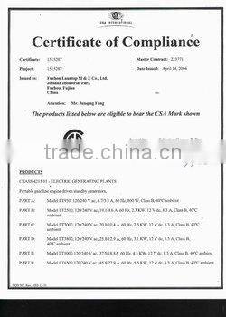 gasoline generators 0.85KW 50HZ 3000rpm