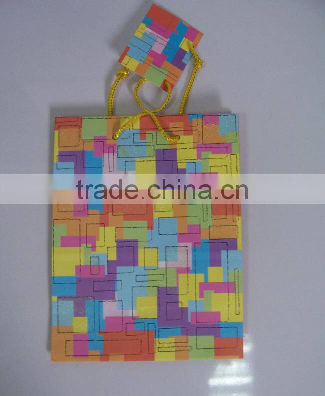 shaped gift package .gift paper shopping bag with ribbon handle