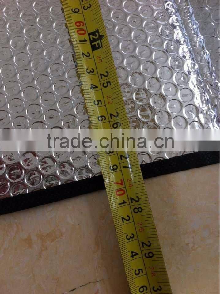 Foldable sun plain car visor PE bubble aluminum foil with 2 elastic bands for better storage