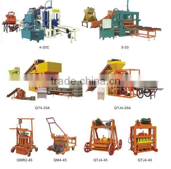 Cement Block Machine QTJ4-26 Fully Automatic Concrete Hollow Brick Making Machine
