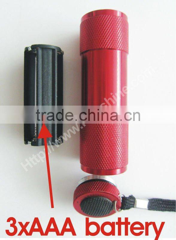 9 led cheap mini flashlight