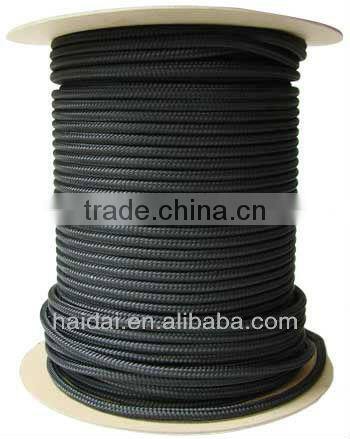 balck braided 4mm polyester cord