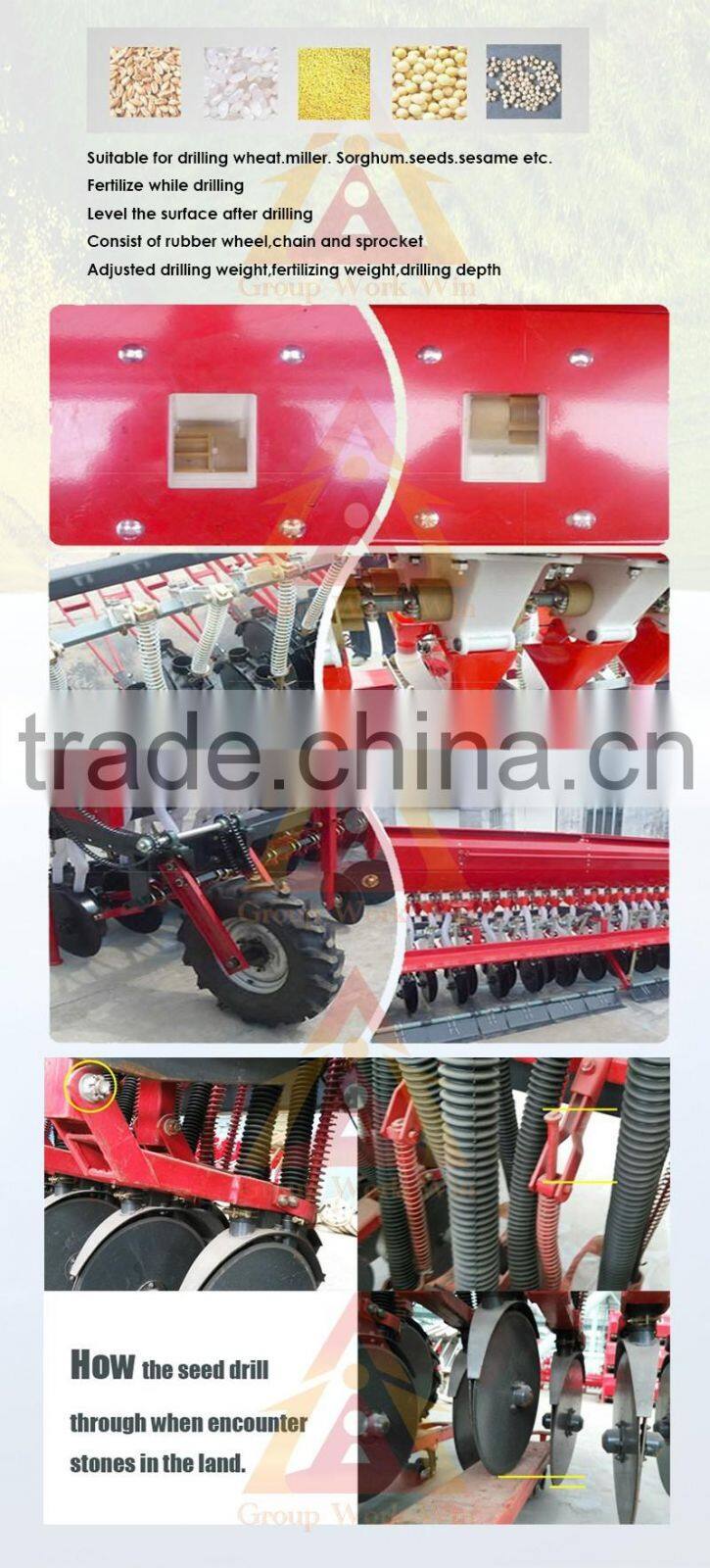 Chinese walking tractor seeder