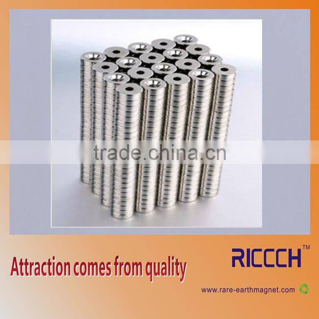 Countersink neodymium magnet