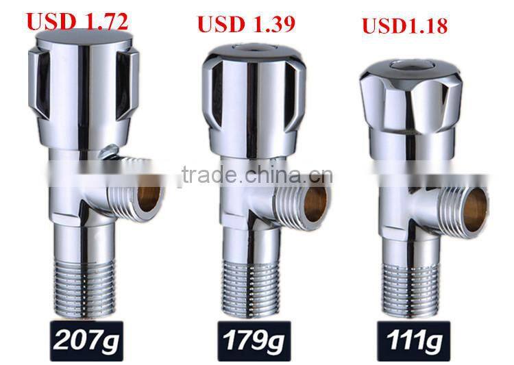 1/2-inch chrome plated brass angle valve of bathroom accessory